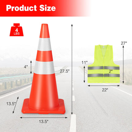 Goplus PVC Traffic Cones
