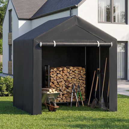 Goplus 7.2 x 5.2 FT/6 x 4 FT/5 x 3 FT Heavy-Duty Portable Storage Shed