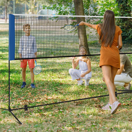 Goplus Portable Badminton Net Set, 10FT Volleyball Pickleball Net