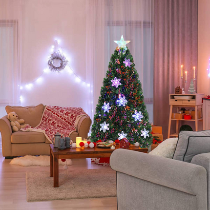 Goplus Pre-Lit Fiber Optic Artificial Christmas Tree - GoplusUS