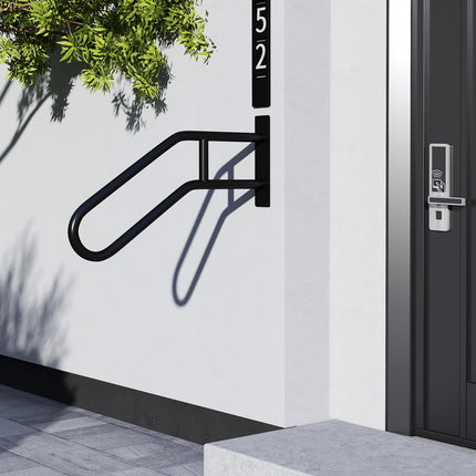 Goplus Heavy-Duty Non-Slip Wall Mount Stair Hand Railing Grab Bar