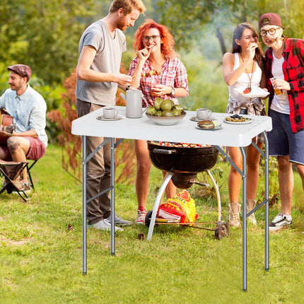 Goplus 42.5 Inch Portable Camping Sink Table with Rotatable Faucet & Drainage Hose