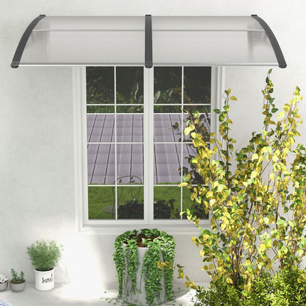 Goplus 80" x 40" Window Awning with Rain Snow Sunlight UV Protection