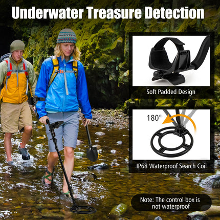 Goplus Metal Detector for Adults Professional Higher Accuracy Gold Detector