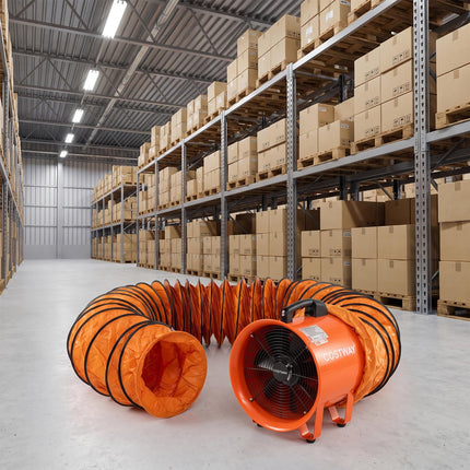 Goplus 14” Industrial Blower Fan w/25 FT Flexible Duct Hose