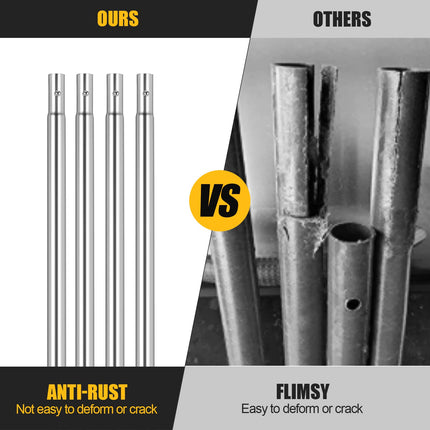 Snow Roof Rake, Extendable 4.8-20FT Snow Shovel for Snow Removal