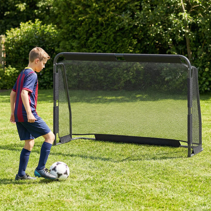 Goplus 6 ft x 4 ft Metal Frame Soccer Goal Set with Net & Anchoring System for Garden Field