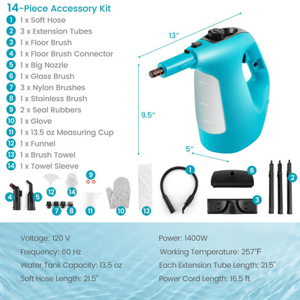 Goplus Multipurpose Handheld Steam Cleaner