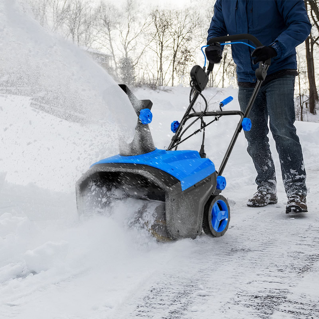 Goplus Snow Blower, 120V 15A Electric Snow Thrower with 180 Rotatable Chute & Folding Handle for Yard Driveway - GoplusUS