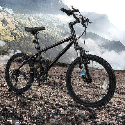 Goplus 20/24 Inch Kids Mountain Bike w/ 6-Speed Drivetrain Suspension Fork Dual Brakes