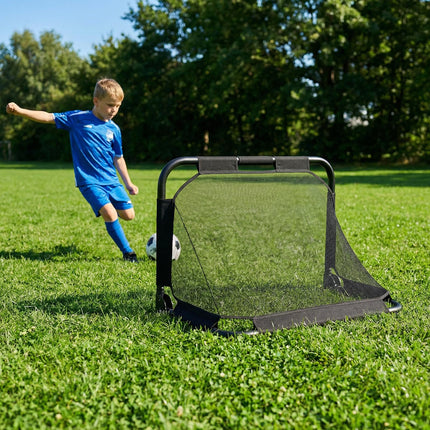 Goplus 3 x 2 FT Portable Pop-up Football Training Equipment with Net & Ground Stakes