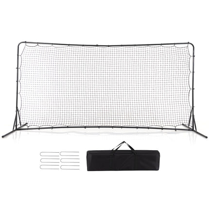 Goplus Soccer Rebounder Net, 12FTx6FT Soccer Training Equipment w/Portable Carrying Bag