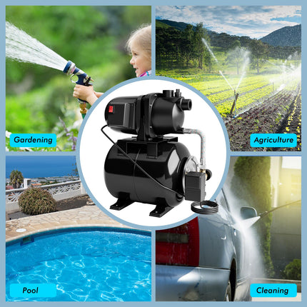 Goplus 1.6HP Shallow Well Pump with Pressure Tank