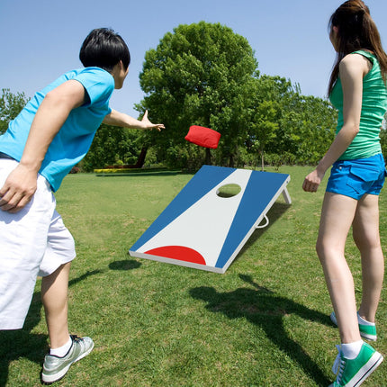 Goplus 3 x 2FT Cornhole Board Set with 8 Bean Bags