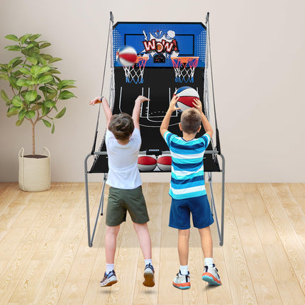 Goplus Foldable Dual Shot Basketball Arcade Game