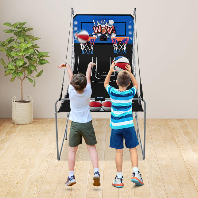 Goplus Foldable Dual Shot Basketball Arcade Game