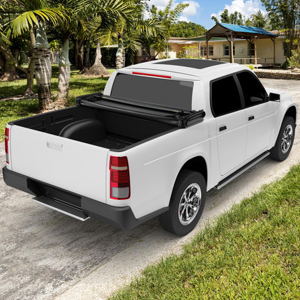 Goplus Soft Quad-Fold Tonneau Cover