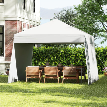 Goplus 9.2x14.76 FT Pop up Canopy with 2 Sidewalls Easy Up Outdoor UPF50+ Patio Canopy