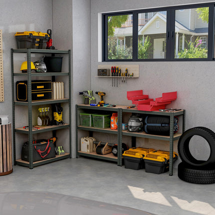Goplus 5 Tier Adjustable Garage Shelving Unit 2000 lbs Max Load - 4 Pack