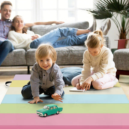 Goplus 6'x4' 3-Panel Folding Gymnastics Mat for Home Gym Aerobics Yoga