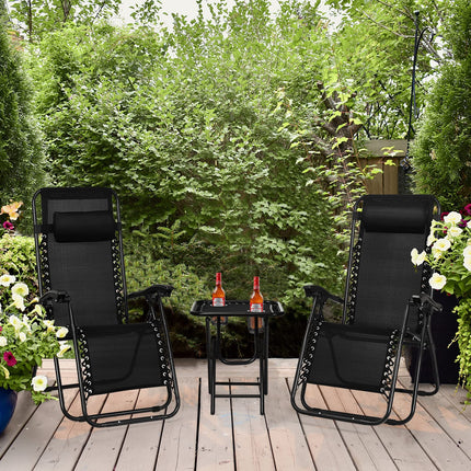 Goplus Zero Gravity Chair Set