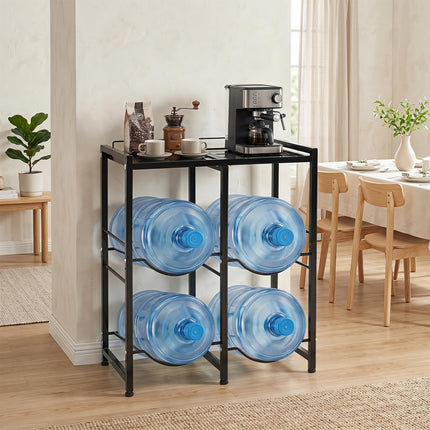 Goplus 18.9 L Water Jug Holder for 4 Bottles ( Large Top Shelf )