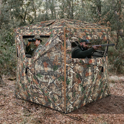 Goplus 3 in 1 Multifunctional Hunting Blind, 360° One-Way See-Through Hunting Tent w/Skylight