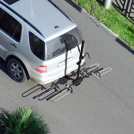 Goplus Hitch Mount Bike Rack, Folding 2-Bike Platform Style Carrier for MTB - GoplusUS