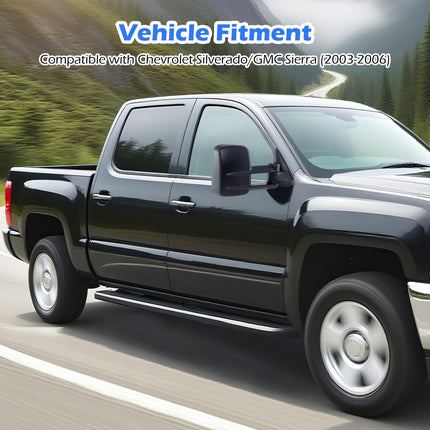 Goplus Tow Mirrors for 2003-2006 Chevy Silverado GMC Sierra Avalanche Suburban Tahoe Yukon XL
