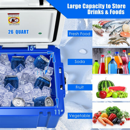 Camping Cooler, 26/58/79 Quart 4-Day Ice Retention - GoplusUS