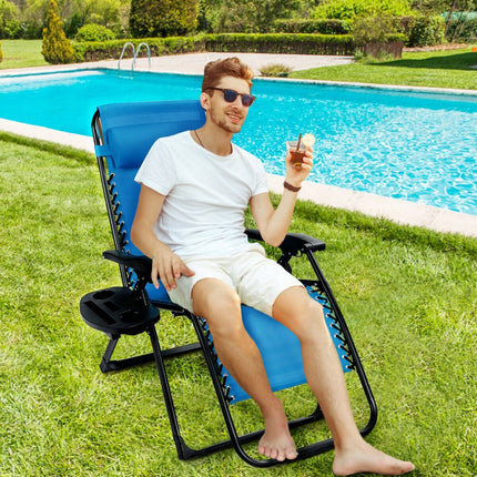 Zero Gravity Chair, 500-lb Capacity Oversized Recliner with Cup Holder